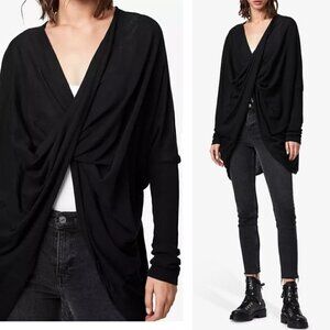 ALLSAINTS | Twist front Itat Sweater in Black